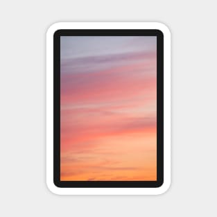 Colorful sunset clouds at dusk sky scape Magnet