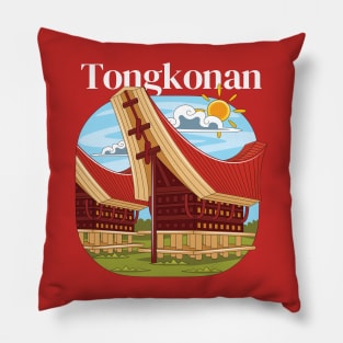 Tongkonan Traditional House (Indonesia Travel) Pillow