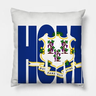 Connecticut Home - State Flag Pillow