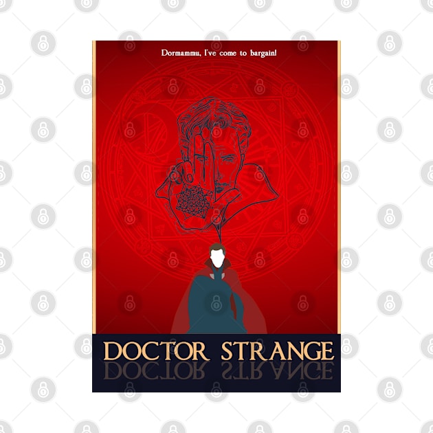 Dr strange minimalist artwork by retromegahero