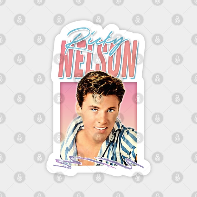 Ricky Nelson / 50s Retro Rock & Roll Aesthetic Magnet by DankFutura