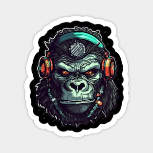 Cyberpunk Gorilla Magnet