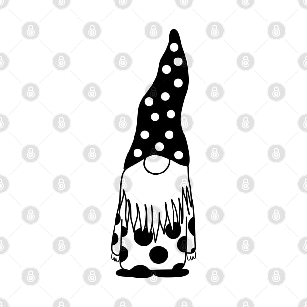 Polka dot gnome by Pinky's Studio 