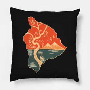 Sometimes It Snows In Hawaii Sunny Version Pillow