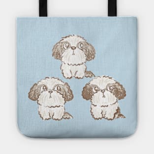 Three Shih Tzu Tote