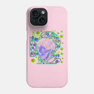 soft pink buttefly skeleton monster ecopop Phone Case