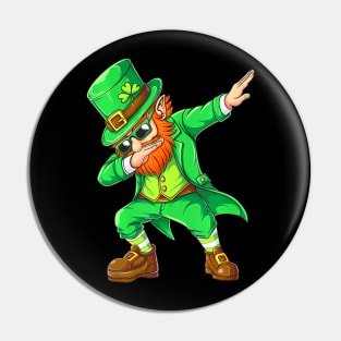 Dabbing Men Kids Boys St Patricks Day Pin