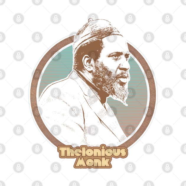 Thelonious Monk // Retro Jazz Music Fan Design by DankFutura