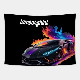 Blazing Lamborghini Aventador Tapestry