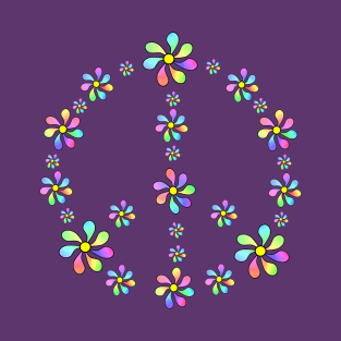 Peace Sign Flower T-Shirt