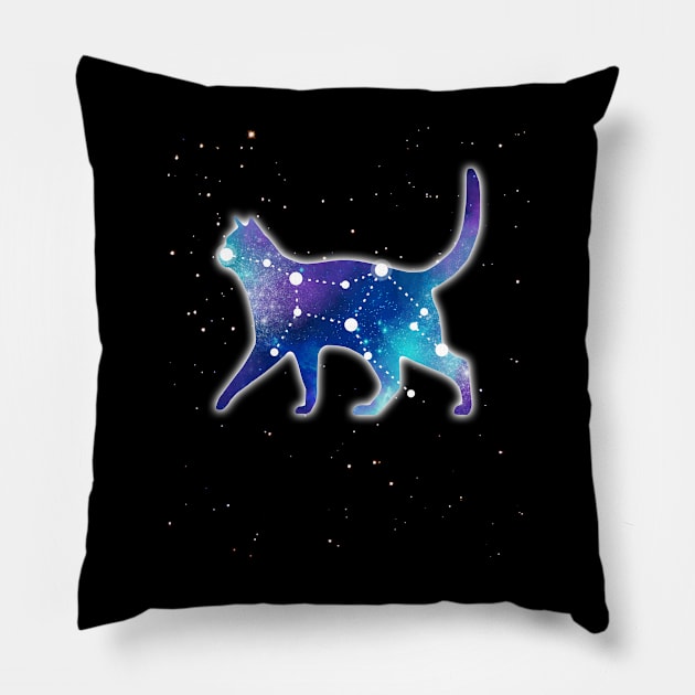 Virgo Zodiac Sign Astrology Constellation Cat Lover Pet T-Shirt Pillow by flytogs