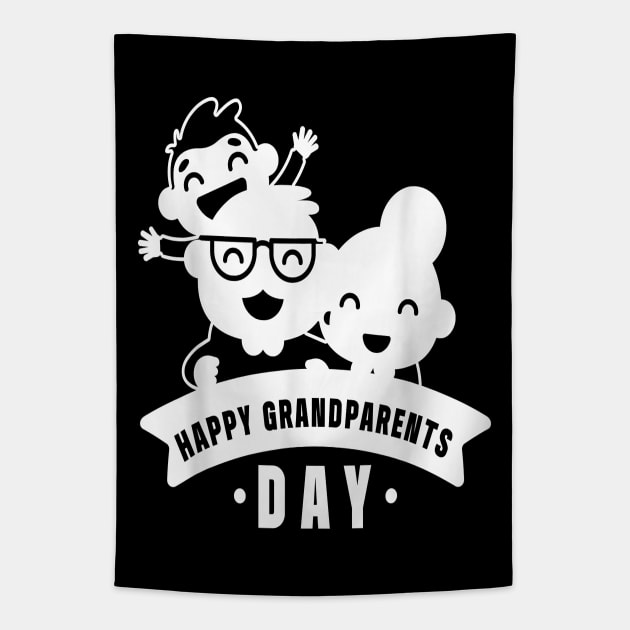 Happy grandparents day Tapestry by brittenrashidhijl09