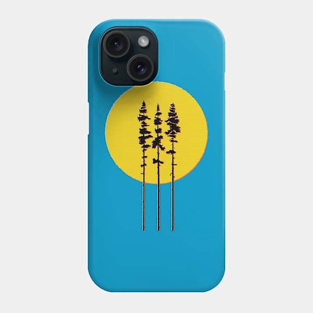 Tree Trio Phone Case by M. Pidgeon Design