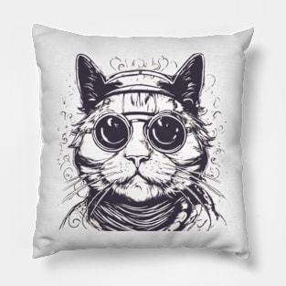 Mr dr cool cat in the house Pillow