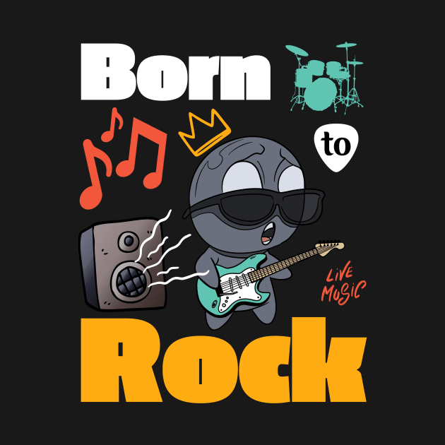 Born to Rock Black by HyzoArt