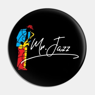 Mr. Jazz Modern Artistic Concept Pin