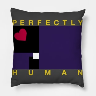 Perfectly Human - Leather Pride Flag Pillow