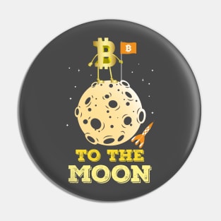 Bitcoin To The Moon Pin