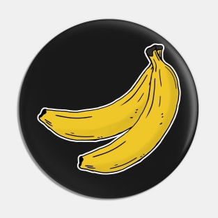 Banana hand drawn fruits summer Pin