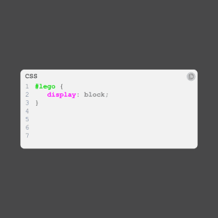 CSS Lego T-Shirt