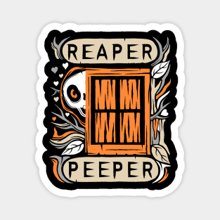 Halloween Grim Reaper Peeper Magnet
