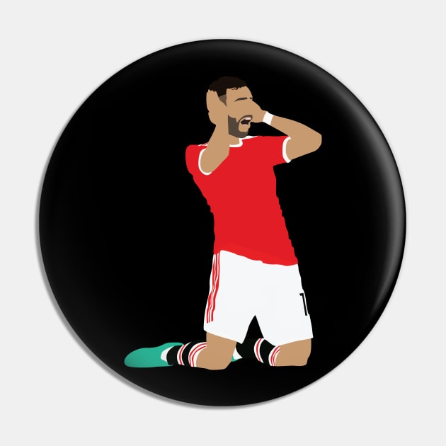 Bruno Fernandes Man Utd Iconic Celebration Pin by Jackshun