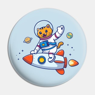 Astronaut Cat Pin