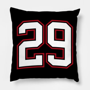 Number Twenty Nine 29 Pillow