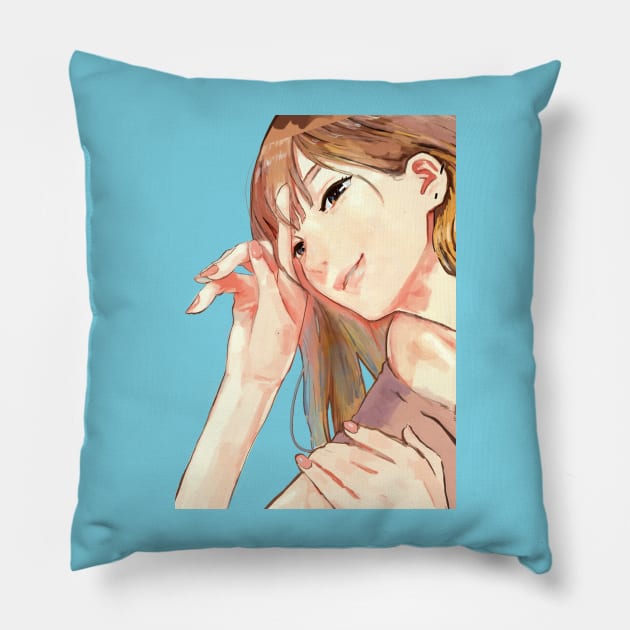 the woman next door Pillow by ronzaemon