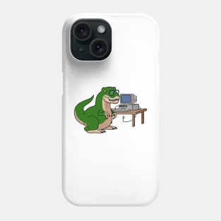 Senior Engineer, T rex, dinosaur, programming Phone Case