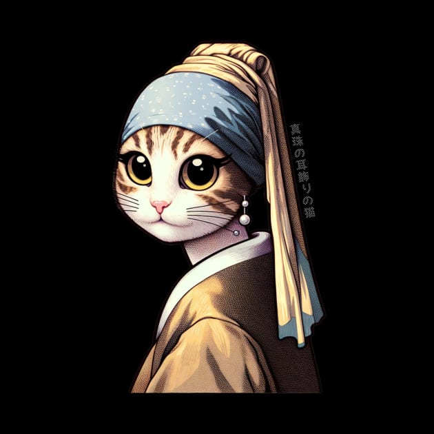 Cat with a Pearl Earring by Conversion Threads