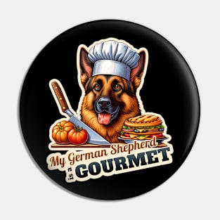 German Shepherd  Chef Pin