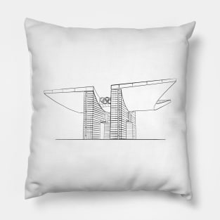 Seoul Olympic Park Gate silhouette Pillow