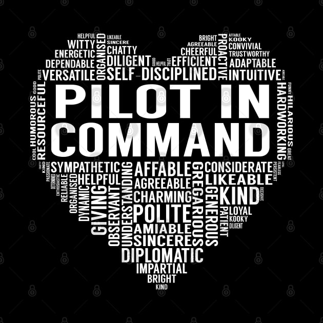 Pilot In Command Heart by LotusTee
