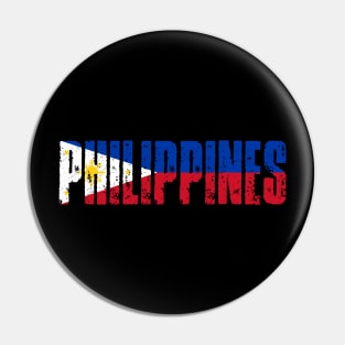 Philippines Flag Art Vintage Pin