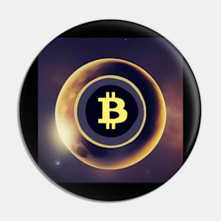 Bitcoin in Space: To the Moon Pin