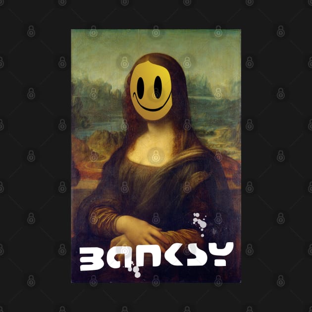 Mona Lisa Banksy Style by SteelWoolBunny