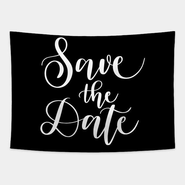 Save the Date, Celebrating Love and Life Tapestry by AbstractWorld