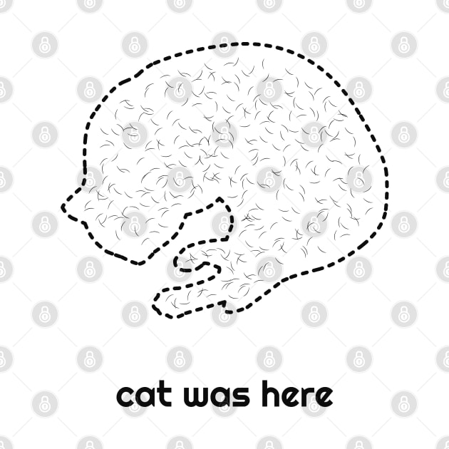 Cat was Here (black cat hair) by curiousQ