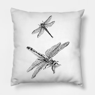 Dragonflies Print Pillow