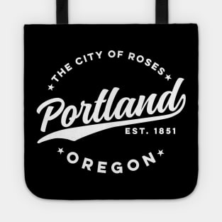 Vintage Portland Oregon City of Roses Retro USA Tote