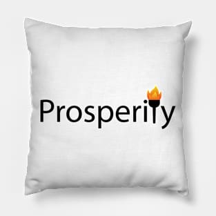 Prosperity typography design Pillow