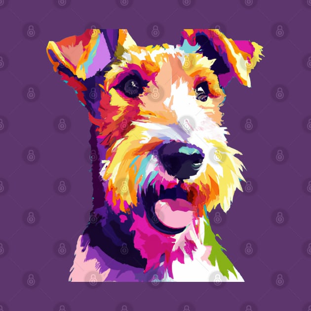 Wire Fox Terrier Pop Art - Dog Lover Gifts by PawPopArt