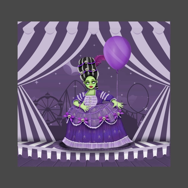 Countess and purple balloon by Paciana Peroni