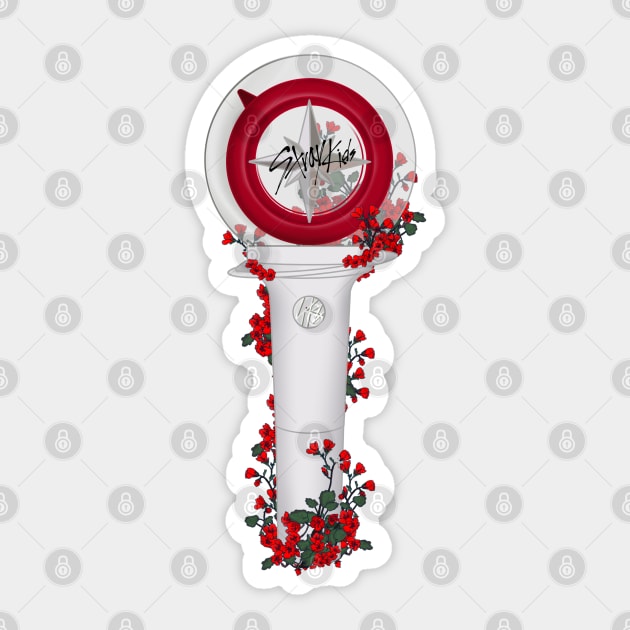 Stray Kids Floral Lightstick kpop version2 - Stray Kids - Sticker