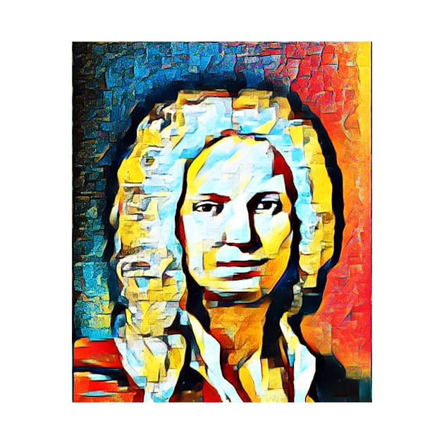 Antonio Vivaldi Abstract Portrait | Antonio Vivaldi Artwork 2 by JustLit