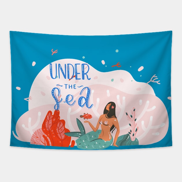 Under The Sea Tapestry by ElenaDanilo