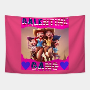 Galantine gang rodeo line dance Tapestry