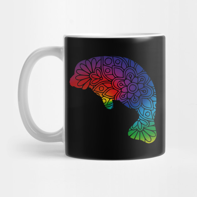 Manateemandala Manatee Drawing Mug Teepublic