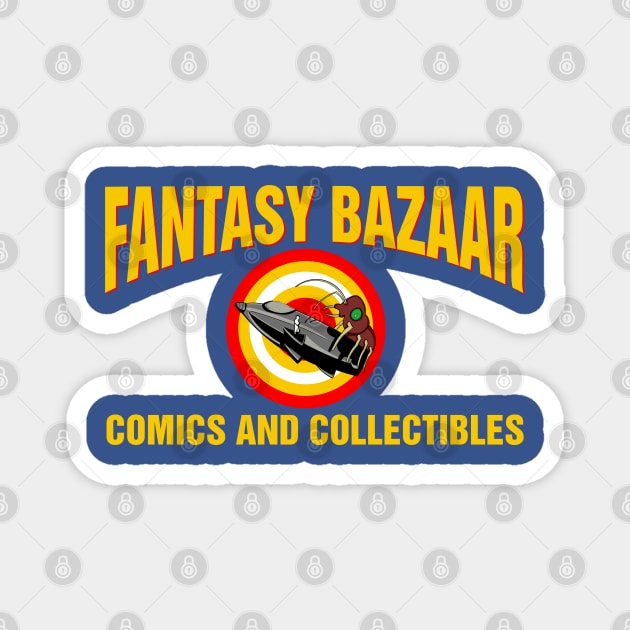 Fantasy Bazaar Comics and Collectibles Magnet by Meta Cortex